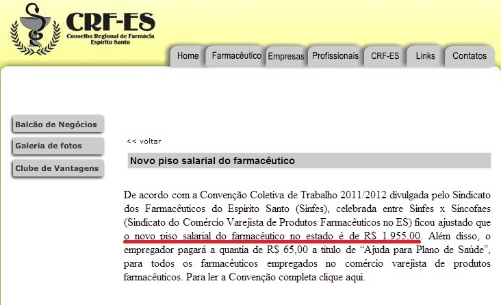 PISO SALARIAL DO FARMACÊUTICO E DO MÉDICO – Appes.com.br